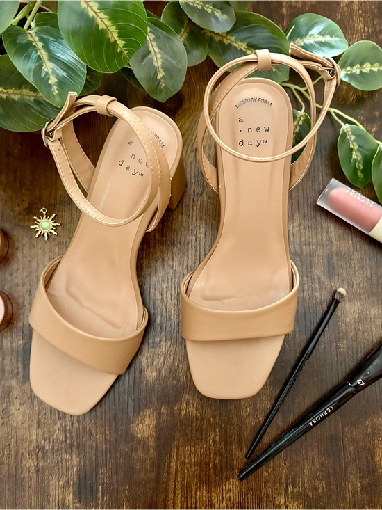a new day Shoes - a new day Nude Tan Block Heel Ankle-Strap Sandals